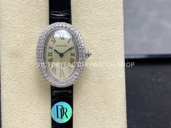 DR Factory Cartier Baignoire WB520008 white gold diamond bezel