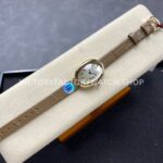 DR Factory Cartier Baignoire WGBA0007 31.4mm Yellow Gold Leather Strap Roman Numerals Silver Dial (4) DR Factory Cartier Baignoire WGBA0007 31.4mm Yellow Gold Leather Strap Roman Numerals Silver Dial