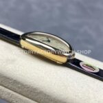DR Factory Cartier Baignoire WGBA0007 31.4mm Yellow Gold Leather Strap Silver Dial