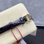 DR Factory Cartier Baignoire WGBA0007 31.4mm Yellow Gold Leather Strap Silver Dial