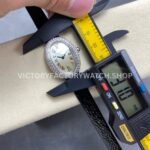 DR Factory Cartier Baignoire WGBA0007 31.4mm Yellow Gold Leather Strap Silver Dial