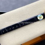 DR Factory Cartier Baignoire WGBA0007 31.4mm Yellow Gold Leather Strap Silver Dial