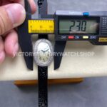DR Factory Cartier Baignoire WGBA0007 31.4mm Yellow Gold Leather Strap Silver Dial