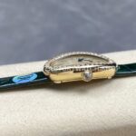 DR Factory Cartier Baignoire WJBA0038 31.4mm Yellow Gold Diamond Bezel Roman Numerals Silver Dial
