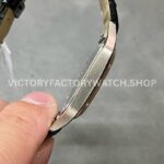 F1 Factory Cartier Santos Dumont W2SA0011 31.4mm Steel Leather Strap Roman Numerals Silver Dial ( (7) F1 Factory Cartier Santos Dumont W2SA0011 31.4mm Rose Gold Bezel Leather Strap Roman Numerals Silver Dial