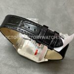 F1 Factory Cartier Santos Dumont W2SA0017 33.9mm Steel Leather Strap Roman Numerals Silver Dial (1) F1 Factory Cartier Santos Dumont W2SA0017 33.9mm Rose Gold Bezel Leather Strap Roman Numerals Silver Dial