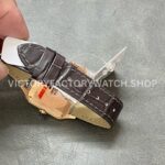 F1 Factory Cartier Santos Dumont WGSA0022 27.5mm Rose Gold Leather Strap Roman Numerals Silve (3) F1 Factory Cartier Santos Dumont WGSA0022 27.5mm Rose Gold Leather Strap Roman Numerals Silver Dial