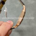 F1 Factory Cartier Santos Dumont WGSA0032 33.9mm Rose Gold Leather Strap Roman Numerals Silve (6) F1 Factory Cartier Santos Dumont WGSA0032 33.9mm Rose Gold Leather Strap Roman Numerals Silver Dial