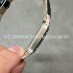 F1 Factory Cartier Santos Dumont WSSA0022 31.4mm Steel Leather Strap Roman Numerals Silver Dial