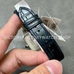 F1 Factory Cartier Santos Dumont WSSA0022 31.4mm Steel Leather Strap Roman Numerals Silver Dial