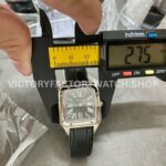 F1 Factory Cartier Santos Dumont WSSA0023 27.5mm Steel Leather Strap Roman Numerals Black Dial (2) F1 Factory Cartier Santos Dumont WSSA0023 27.5mm Steel Leather Strap Roman Numerals Black Dial