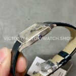 F1 Factory Cartier Santos Dumont WSSA0023 27.5mm Steel Leather Strap Roman Numerals Silver Dial