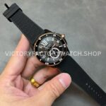 F5 Factory Cartier Calibre de Cartier Diver W2CA0004 42mm Steel Rubber Strap Roman Numerals Black Dial (1) F5 Factory Cartier Calibre de Cartier Diver W2CA0004 42mm Black Steel Rubber Strap Roman Numerals Black Dial