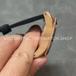 F5 Factory Cartier Calibre de Cartier Diver W7100052 42mm Rose Gold Rubber Strap Roman Numerals Black Dial