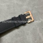 F5 Factory Cartier Calibre de Cartier Diver W7100052 42mm Rose Gold Rubber Strap Roman Numerals Black Dial