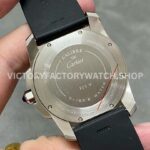 F5 Factory Cartier Calibre de Cartier Diver W7100056 42mm Steel Rubber Strap Roman Numerals Black Dial (4) F5 Factory Cartier Calibre de Cartier Diver W7100056 42mm Steel Rubber Strap Roman Numerals Black Dial