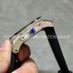 F5 Factory Cartier Calibre de Cartier Diver W7100056 42mm Steel Rubber Strap Roman Numerals Black Dial (7) F5 Factory Cartier Calibre de Cartier Diver W7100056 42mm Steel Rubber Strap Roman Numerals Black Dial