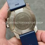 F5 Factory Cartier Calibre de Cartier Diver WSCA0010 42mm Steel Blue Rubber Strap Roman Numerals Blue Dial
