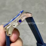 F5 Factory Cartier Calibre de Cartier Diver WSCA0010 42mm Steel Blue Rubber Strap Roman Numerals Blue Dial