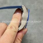 F5 Factory Cartier Calibre de Cartier Diver WSCA0010 42mm Steel Blue Rubber Strap Roman Numerals Blue Dial