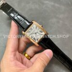 F5 Factory Cartier Tank MC W5330001 34mm Rose Gold Leather Strap Roman Numerals White Dial (3) F5 Factory Cartier Tank MC W5330001 34mm Rose Gold Leather Strap Roman Numerals White Dial