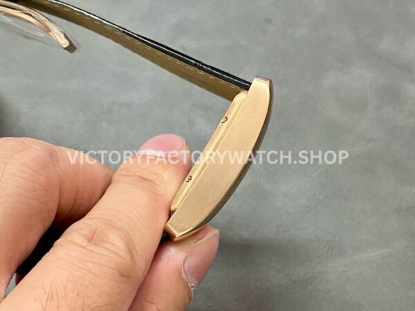 F5 Factory Cartier Tank MC W5330001 34mm Rose Gold Leather Strap Roman Numerals White Dial (8) F5 Factory Cartier Tank MC W5330001 34mm Rose Gold Leather Strap Roman Numerals White Dial