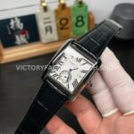 F5 Factory Cartier Tank MC W5330003 34mm Steel Leather Strap Roman Numerals White Dial (2) F5 Factory Cartier Tank MC W5330003 34mm Steel Leather Strap Roman Numerals White Dial