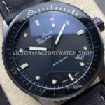 GF Factory Blancpain Fifty Fathoms Bathyscaphe 5000-0130-B52A 43mm Ceramic Textile Strap Black Dial