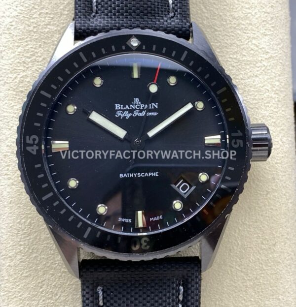GF Factory Blancpain Fifty Fathoms Bathyscaphe 5000-0130-B52A 43mm ceramic black dial