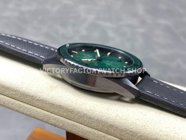 GF Factory Blancpain Fifty Fathoms Bathyscaphe 5000 0153 01S 43mm Ceramic Textile Strap Green Dial (4) GF Factory Blancpain Fifty Fathoms Bathyscaphe 5000 0153 01S 43mm Ceramic Textile Strap Green Dial