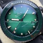 GF Factory Blancpain Fifty Fathoms Bathyscaphe 5000 0153 01S 43mm Ceramic Textile Strap Green Dial (5) GF Factory Blancpain Fifty Fathoms Bathyscaphe 5000 0153 01S 43mm Ceramic Textile Strap Green Dial