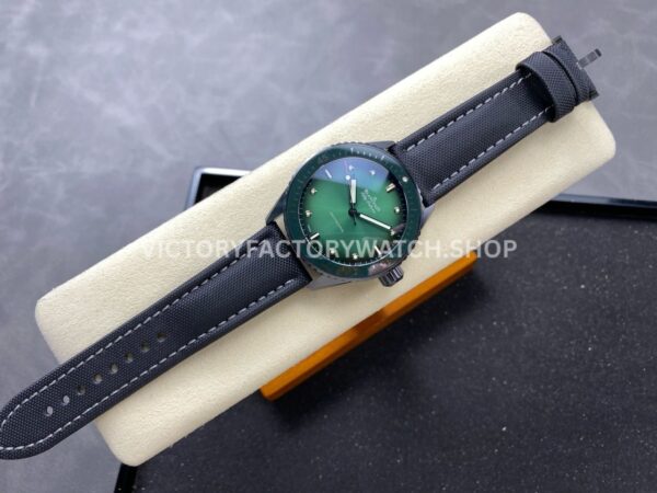 GF Factory Blancpain Fifty Fathoms Bathyscaphe 5005-0153-NABA 43mm Ceramic Textile Strap Green Dial