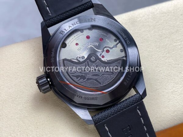 GF Factory Blancpain Fifty Fathoms Bathyscaphe 5005-0153-NABA 43mm Ceramic Textile Strap Green Dial