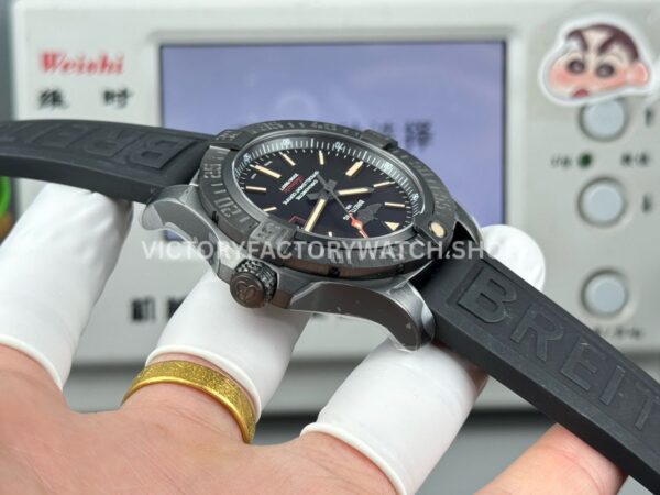 GF Factory Breitling Avenger Blackbird V17311101B1W1 44mm Titanium Military Canvas Strap Black Dial