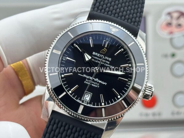 GF Factory Breitling Superocean Heritage B20 AB2010121B1A1 42mm Steel Rubber Strap Black Dial