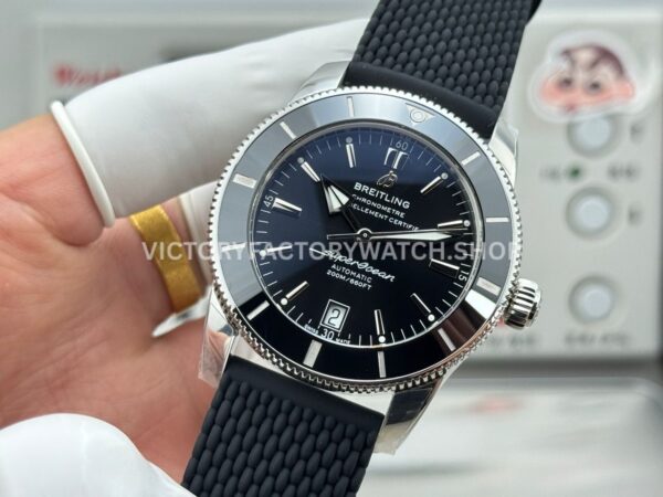 GF Factory Breitling Superocean Heritage B20 AB2010121B1A1 42mm Steel Rubber Strap Black Dial