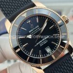 GF Factory Breitling Superocean Heritage B20 RB2010121B1S1 42mm Rose Gold Rubber Strap Black Dial (1) GF Factory Breitling Superocean Heritage B20 RB2010121B1S1 42mm Rose Gold Rubber Strap Black Dial