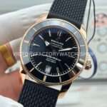 GF Factory Breitling Superocean Heritage B20 RB2010121B1S1 42mm Rose Gold Rubber Strap Black Dial (2) GF Factory Breitling Superocean Heritage B20 RB2010121B1S1 42mm Rose Gold Rubber Strap Black Dial