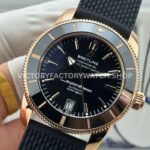GF Factory Breitling Superocean Heritage B20 RB2010121B1S1 42mm Rose Gold Rubber Strap Black Dial (3) GF Factory Breitling Superocean Heritage B20 RB2010121B1S1 42mm Rose Gold Rubber Strap Black Dial