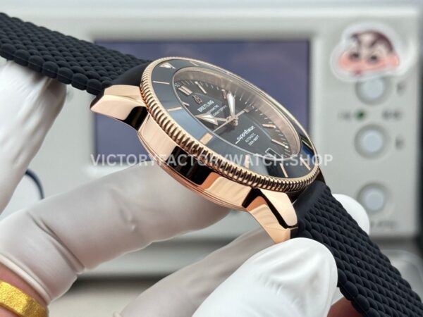 GF Factory Breitling Superocean Heritage B20 RB2010121B1S1 42mm Rose Gold Rubber Strap Black Dial (7) GF Factory Breitling Superocean Heritage B20 RB2010121B1S1 42mm Rose Gold Rubber Strap Black Dial