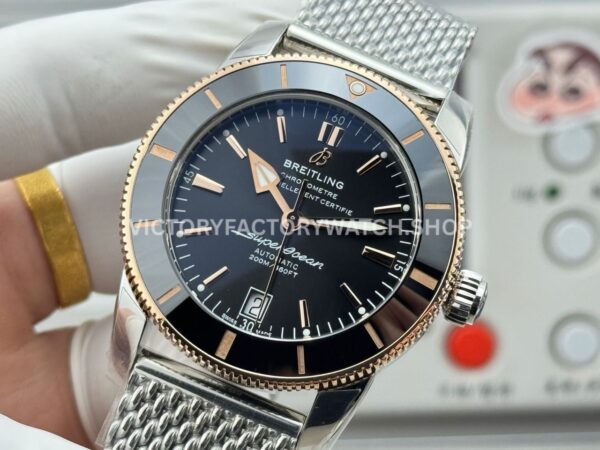 GF Factory Breitling Superocean Heritage B20 UB2010121B1A1 42mm GoldSteel Black Dial (4) GF Factory Breitling Superocean Heritage B20 UB2010121B1A1 42mm Gold/Steel Black Dial