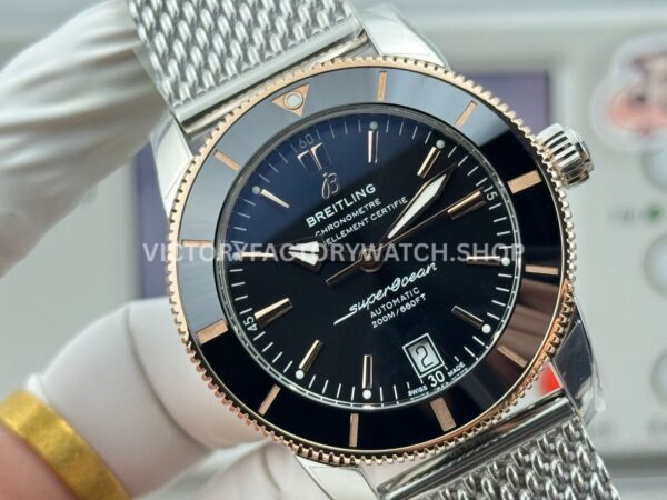GF Factory Breitling Superocean Heritage B20 UB2010121B1A1 42mm GoldSteel Black Dial (5) GF Factory Breitling Superocean Heritage B20 UB2010121B1A1 42mm Gold/Steel Black Dial