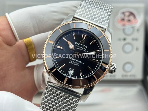 GF Factory Breitling Superocean Heritage B20 UB2010121B1A1 42mm GoldSteel Black Dial (6) GF Factory Breitling Superocean Heritage B20 UB2010121B1A1 42mm Gold/Steel Black Dial