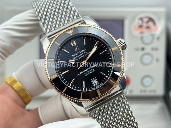 GF Factory Breitling Superocean Heritage B20 UB2010121B1A1 42mm GoldSteel Black Dial (9) GF Factory Breitling Superocean Heritage B20 UB2010121B1A1 42mm Gold/Steel Black Dial
