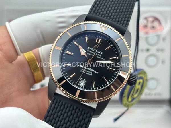 GF Factory Breitling Superocean Heritage B20 UB2010121B1S1 42mm Steel Rubber Strap Black Dial (3) GF Factory Breitling Superocean Heritage B20 UB2010121B1S1 42mm Steel Rubber Strap Black Dial