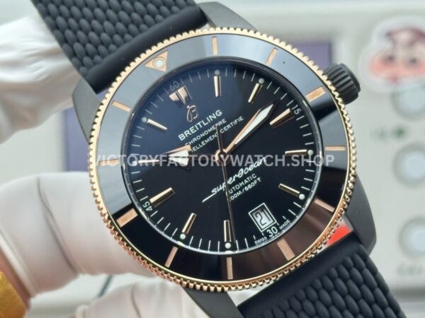 GF Factory Breitling Superocean Heritage B20 UB2010121B1S1 42mm Steel Rubber Strap Black Dial (9) GF Factory Breitling Superocean Heritage B20 UB2010121B1S1 42mm Steel Rubber Strap Black Dial