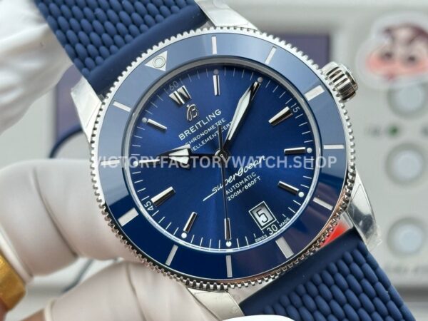 GF Factory Breitling Superocean Heritage ll AB2010 42mm Steel Rubber Strap Blue Dial