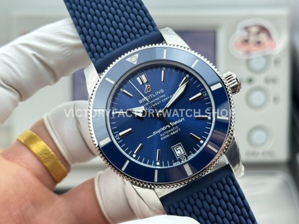 GF Factory Breitling Superocean Heritage ll AB2010 42mm Steel Rubber Strap Blue Dial