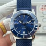 GF Breitling Superocean Heritage II AB2010 blue dial rubber strap