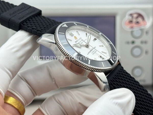 GF Factory Breitling Superocean Heritage ll AB201012.G827154A 42mm Steel Rubber Strap White Dial (2) GF Factory Breitling Superocean Heritage ll AB201012.G827154A 42mm Steel Rubber Strap White Dial